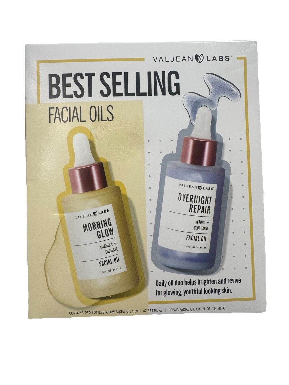 VALJEAN LABS - Morning Glow & Overnight Repair Facial Oil - Vitamin C & Retinol